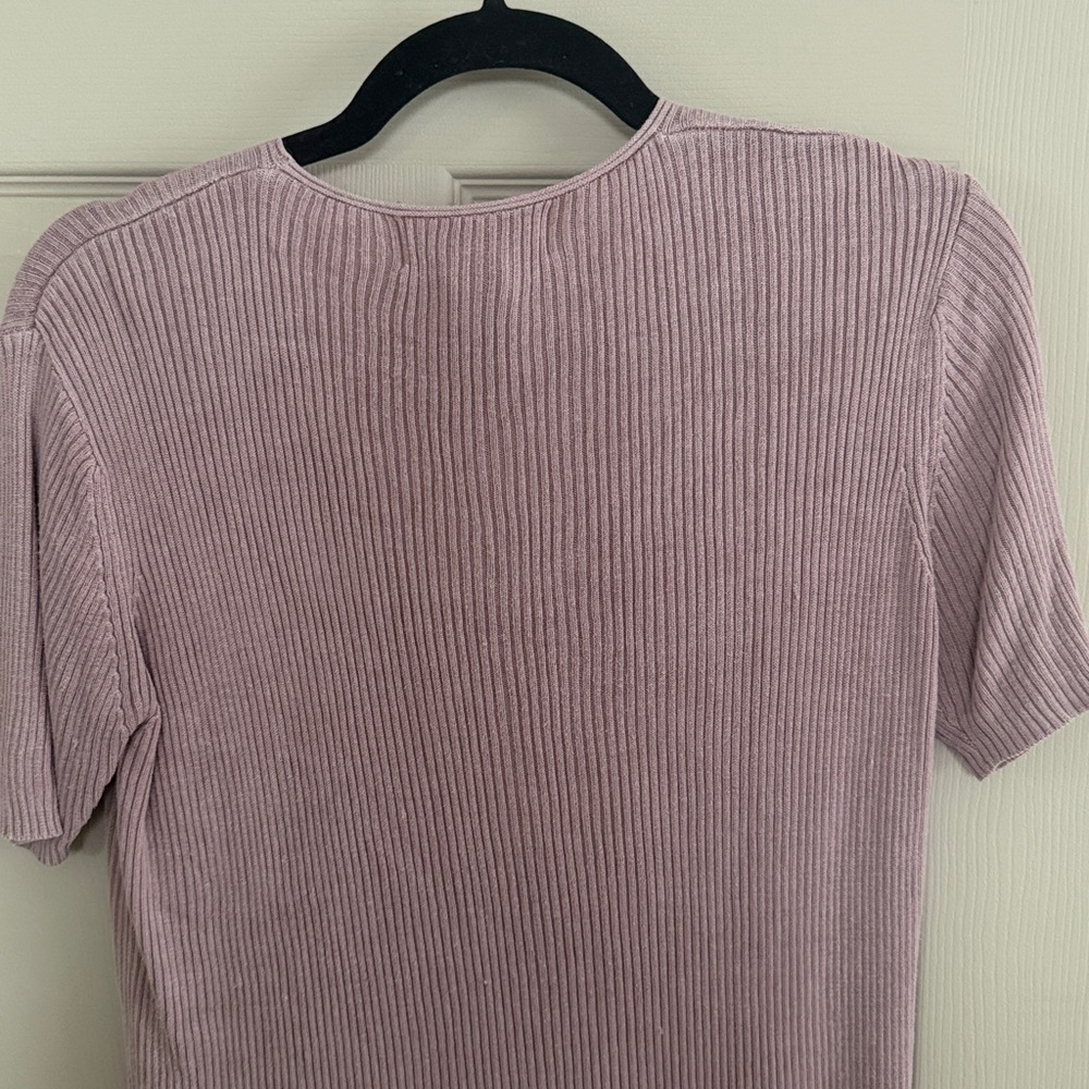 Vintage August Silk Dusty Rose Blouse - Picture 5 of 6